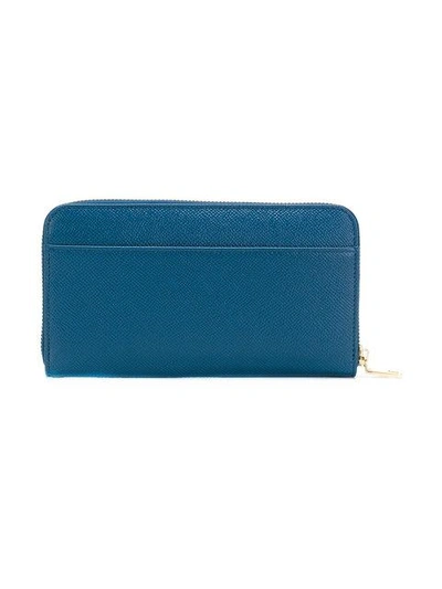Shop Dolce & Gabbana Dg Zipped Wallet - Blue