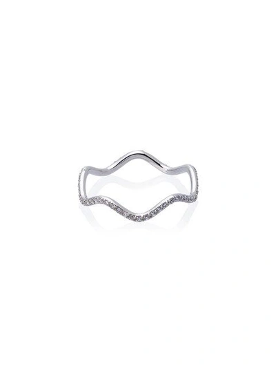 Shop Sabine Getty Wave Diamond Ring - Metallic