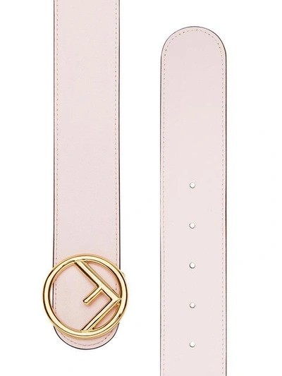 Shop Fendi F Is  Reversible Belt In Pink