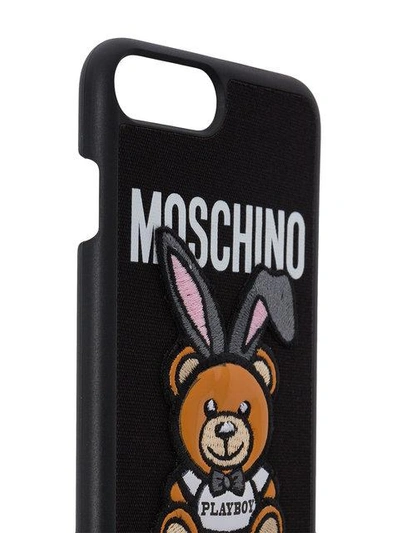 Shop Moschino Playboy Iphone 7 Plus Case In Black