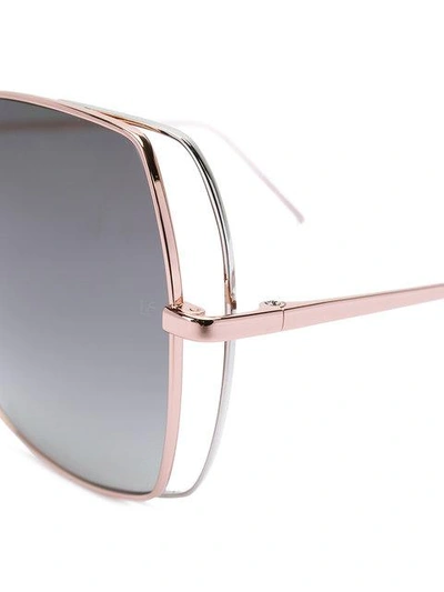 Shop Linda Farrow Oversized Sunglasses