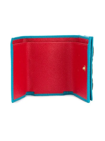 Shop Dolce & Gabbana Amore Appliqué Wallet In Blue