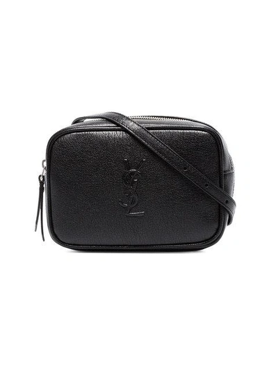 Shop Saint Laurent Lou Lou Leather Belt Bag In Black