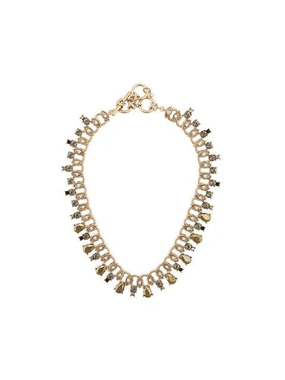 Shop Marchesa Notte Teardrop Necklace - Metallic