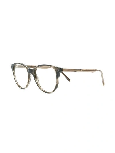 Shop Tomas Maier Eyewear Round Glasses In Brown