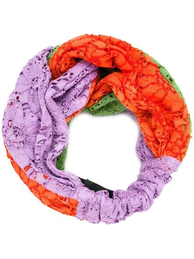 Shop Gucci Multi-tonal Floral Hairband In Multicolour