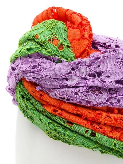 Shop Gucci Multi-tonal Floral Hairband In Multicolour