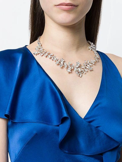Shop Dsquared2 Crystal Necklace - Metallic