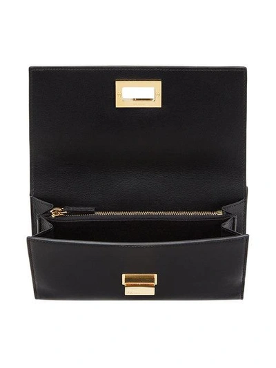 Shop Fendi Peekaboo Wallet - Black