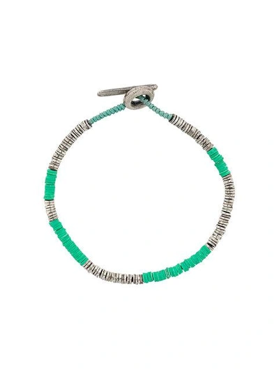 Shop M Cohen Beaded Bracelet In Green