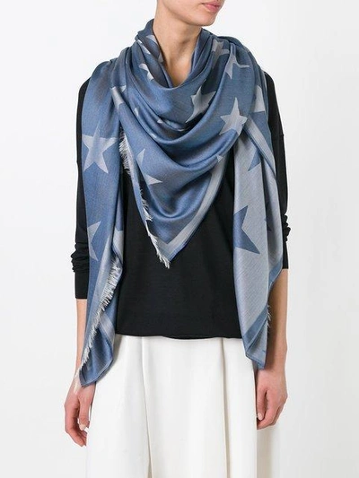 Shop Stella Mccartney Star Print Scarf