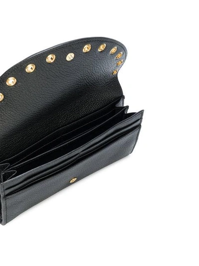 Shop See By Chloé Kriss Riveted Wallet In Black