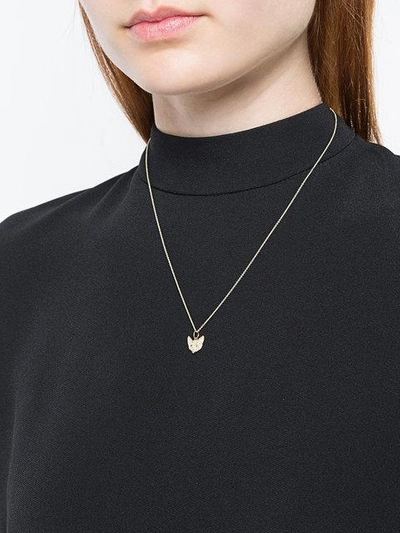 Shop Sydney Evan Fox Necklace In Metallic