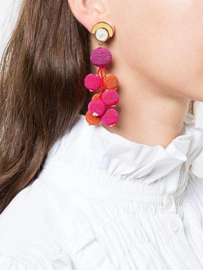 Shop Lizzie Fortunato Jewels Hanging Drop Earrings - Pink