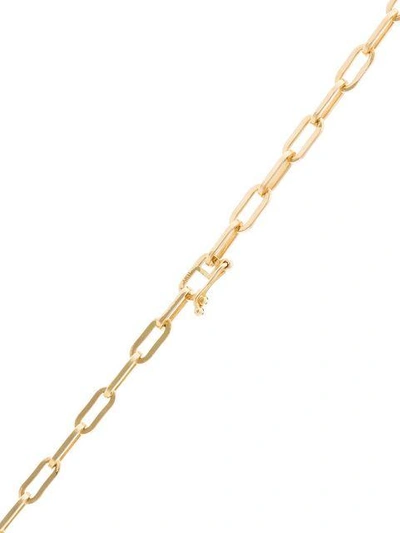 Shop Foundrae 18k Gold Strength Belcher Chain Necklace With Diamond In Metallic