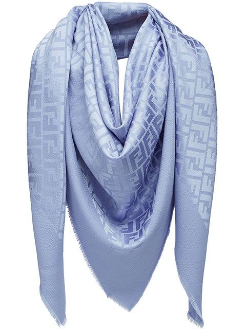 fendi monogram print scarf