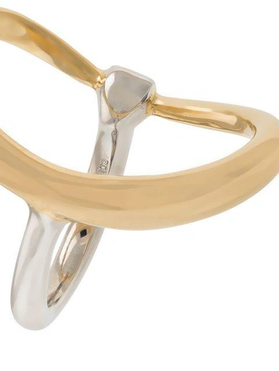 Shop Charlotte Chesnais Turtle Ring In Metallic