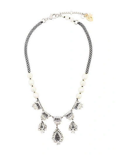 Shop Radà Embellished Necklace - Metallic