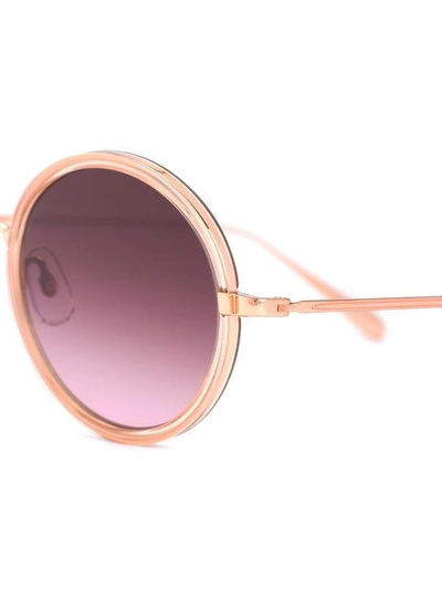 Shop Garrett Leight Playa Sunglasses In Pink