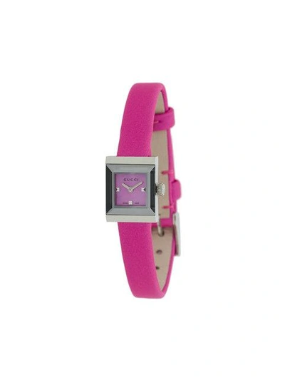 Shop Gucci G-frame Watch - Pink