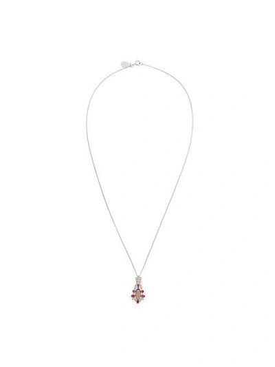 Shop V Jewellery Empire Pendant Necklace In Metallic