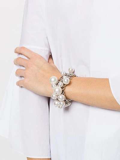 Shop Lanvin Pearl In White