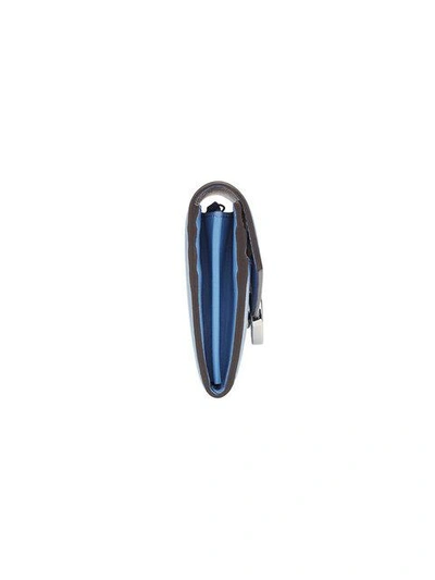 Shop Fendi Long Logo Wallet In Blue