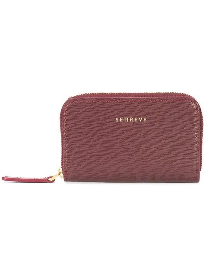 Shop Senreve Card Wallet In Red