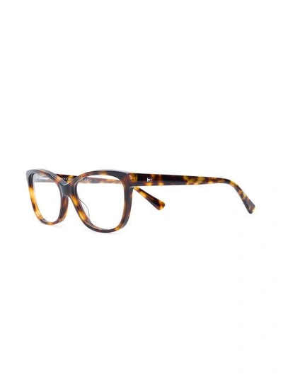Shop Tommy Hilfiger Square-frame Glasses - Brown