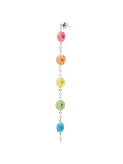 Shop Venessa Arizaga Cereal Earrings In Multicolour