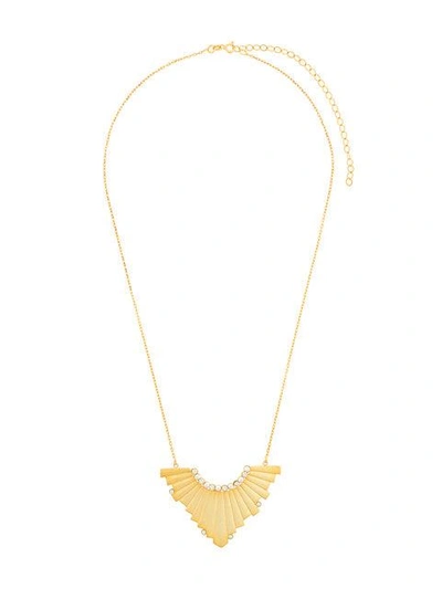 Shop Charlotte Valkeniers Cosmic Pendant Necklace - Metallic