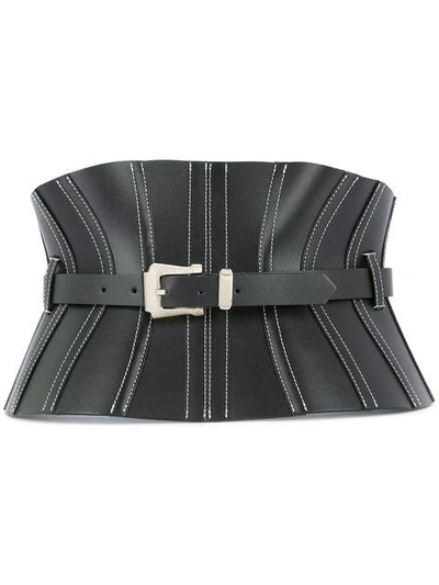 Shop Mugler Corset Waist Belt In Black