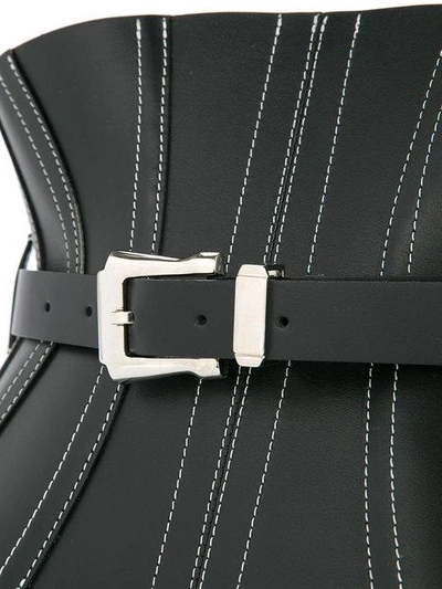 Shop Mugler Corset Waist Belt In Black