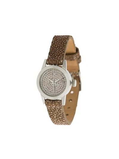 Shop Christian Koban Cute Diamond Watch In Neutrals