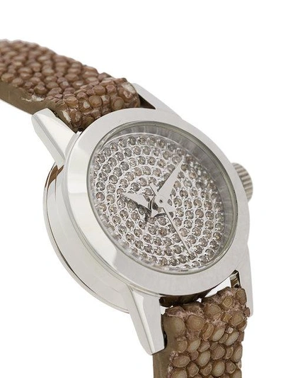 Shop Christian Koban Cute Diamond Watch In Neutrals