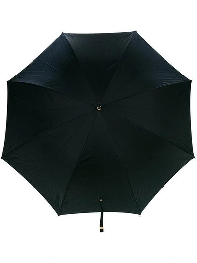 Shop Alexander Mcqueen Skull Handle Umbrella In Black