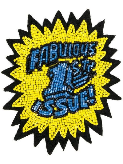 Shop Olympia Le-tan Collectors Item Issue Patch In Blue
