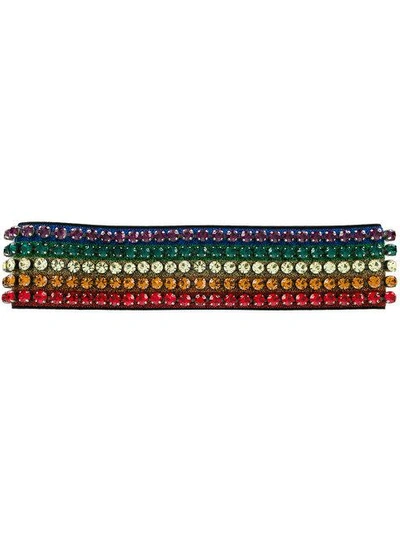 Shop Gucci Rainbow Crystals Headband - Multicolour