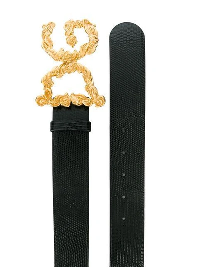 Shop Dolce & Gabbana Logo Buckle Belt - Black