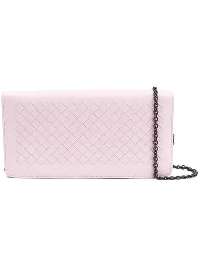 Shop Bottega Veneta Dragee Intrecciato Nappa Continental Wallet In Pink
