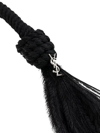 Shop Saint Laurent Cuff Necklace In Black