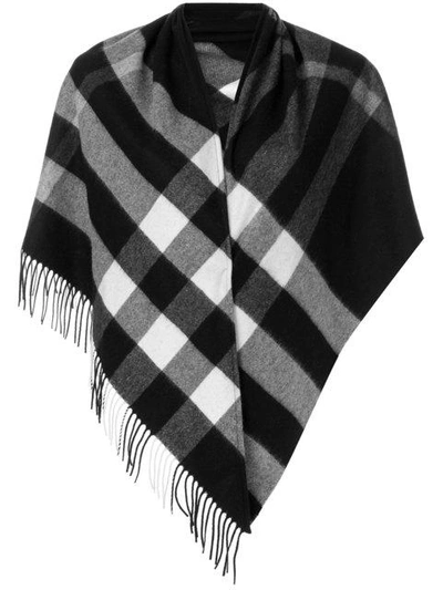 oversized check scarf