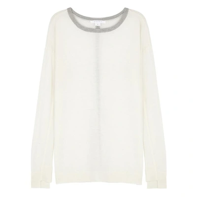 Shop Duffy Ivory Cashmere Jumper