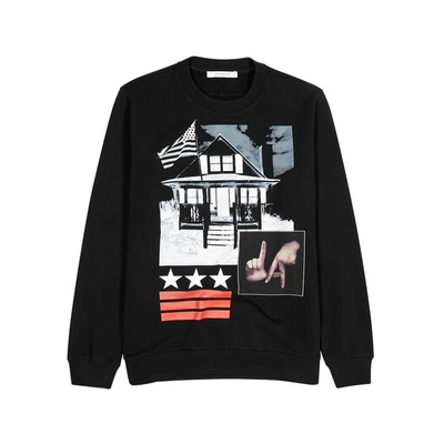 Shop Givenchy Americana Black Cotton Sweatshirt