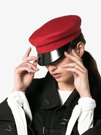 Ruslan Baginskiy Baker Boy Cap In Red