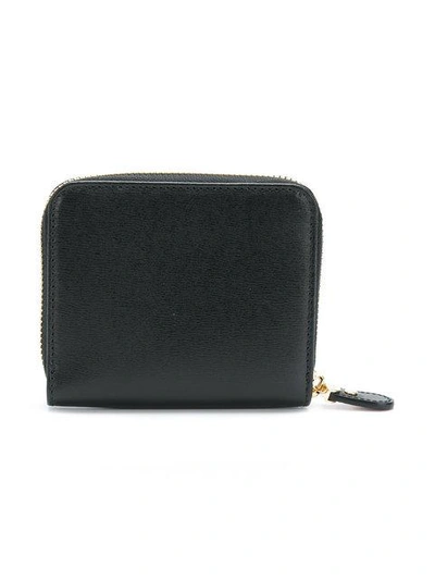 Shop Ferragamo Gancini Zip Around Wallet In Black