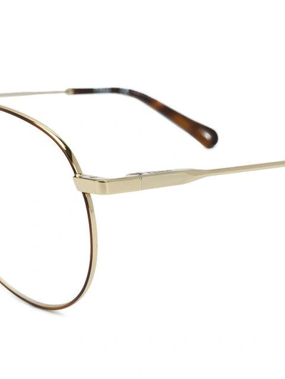 Shop Chloé Eyewear Aviator Frames - Metallic