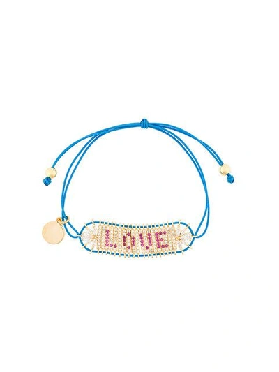 Shop Shourouk Love Bracelet In Blue
