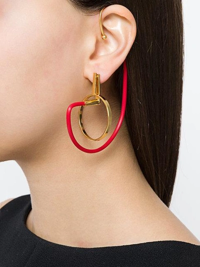 Shop Paula Mendoza Shiva Earrings In Gold
