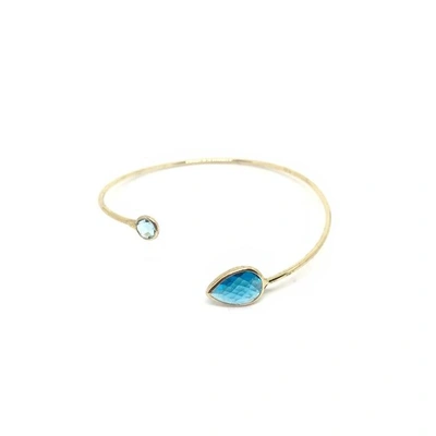 Shop Isabel Englebert Capri Blue Topaz Snake Bracelet